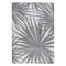 World Rug Gallery Tropical Leaves Nature Inspired Indoor/Outdoor Area Rug 5' x 7' Gray 4030GRAY5X7 - alternate 9